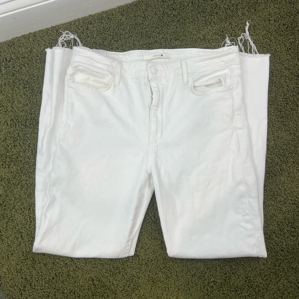 Joe’s Jeans White Ankle Cropped Jeans